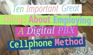 Ten Important Great Things About Employing A Digital PBX Cellphone Method